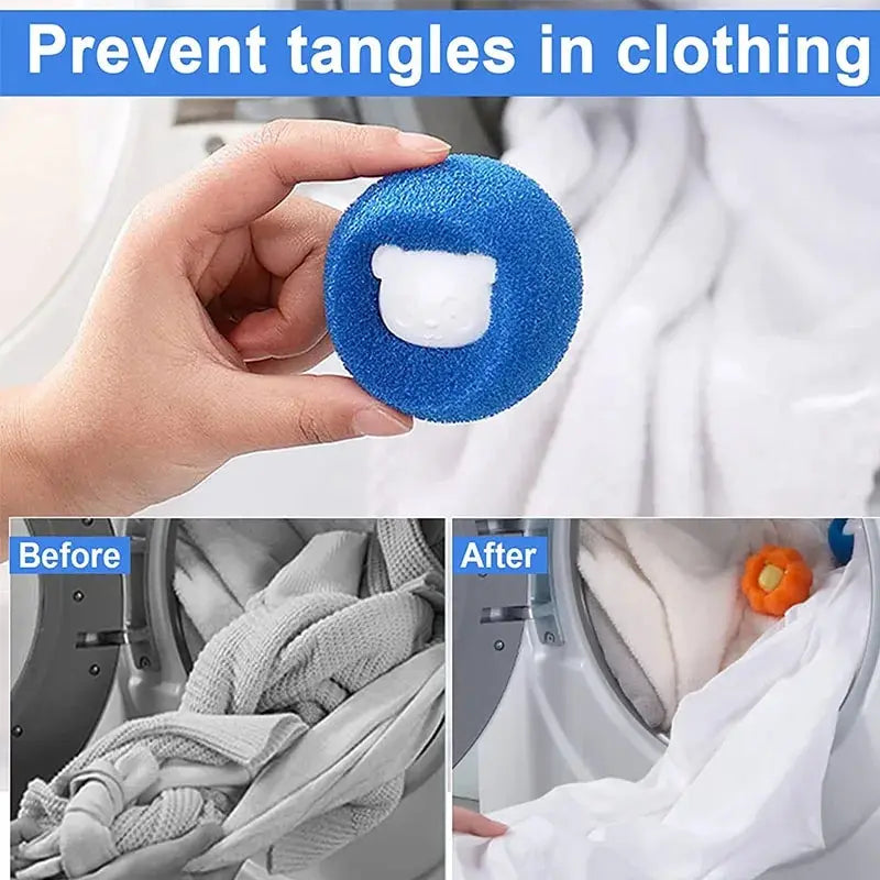 5pcs Pet Hair Remover Reusable Ball