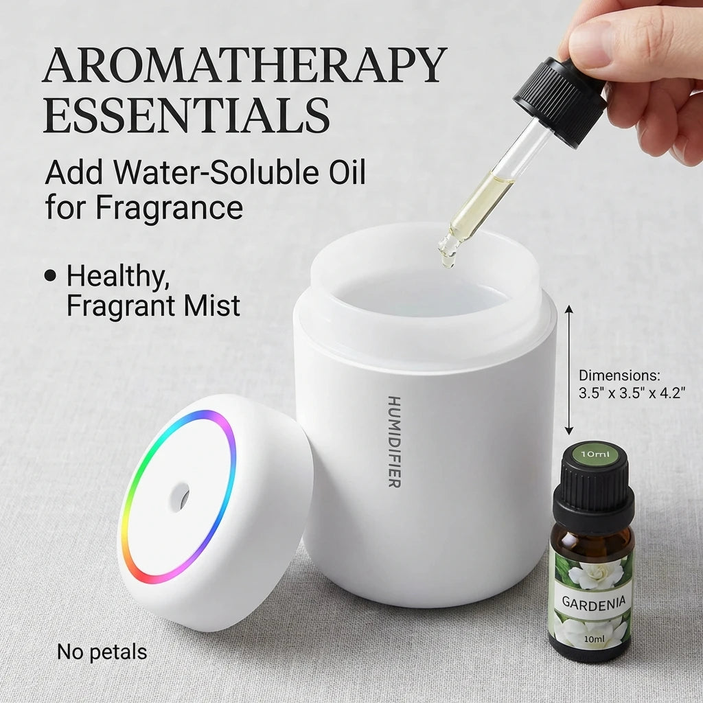 USB Air Humidifier LED Desktop Cool Mist Sprayer